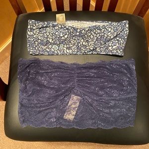Lot of two American Eagle bandeau bras brand new size large